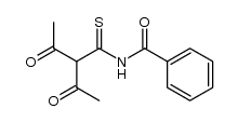 3-Benzoylamino-thiocarbonyl-2,4-dioxopentane结构式