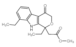 1,8-Diethyl-1,3,4,9-tetrahydro-4-oxo-pyrano[3,4-b]indole-1-acetic Acid Methyl Ester picture