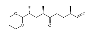 (2R,6R,8R)-8-(1,3-dioxan-2-yl)-2,6-dimethyl-5-oxononanal结构式