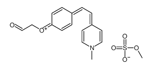 2-[4-[2-(1-methylpyridin-1-ium-4-yl)ethenyl]phenoxy]acetaldehyde,methyl sulfate结构式