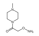 Piperazine, 1-[(aminooxy)acetyl]-4-methyl- (9CI)结构式