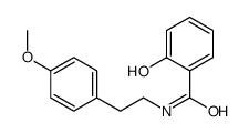 2-hydroxy-N-[2-(4-methoxyphenyl)ethyl]benzamide Structure