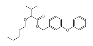 (3-phenoxyphenyl)methyl 3-methyl-2-pentoxybutanoate Structure