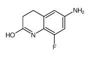 6-amino-8-fluoro-3,4-dihydro-1H-quinolin-2-one结构式