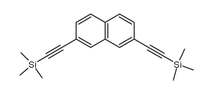 2,7-bis((trimethylsilyl)ethynyl)naphthalene结构式