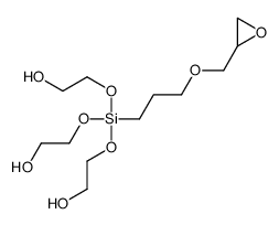 2-[bis(2-hydroxyethoxy)-[3-(oxiran-2-ylmethoxy)propyl]silyl]oxyethanol结构式