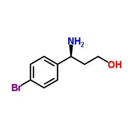 (3S)-3-Amino-3-(4-bromophenyl)-1-propanol Structure
