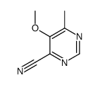 4-Pyrimidinecarbonitrile, 5-methoxy-6-methyl- (9CI) Structure