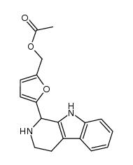 1-(5-Acetoxymethyl-2-furyl)-1,2,3,4-tetrahydro-9H-pyrido[3,4-b]indole结构式