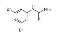 (2,6-dibromo-pyridin-4-yl)-thiourea Structure