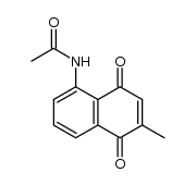 5-Acetamido-2-methyl-1,4-naphthochinon结构式