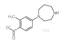 1-(3-Methyl-4-nitrophenyl)homopiperazine hydrochloride结构式