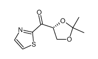 ((R)-2,2-Dimethyl-[1,3]dioxolan-4-yl)-thiazol-2-yl-methanone Structure