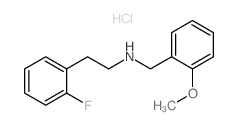 2-(2-fluorophenyl)-N-[(2-methoxyphenyl)methyl]ethanamine,hydrochloride Structure