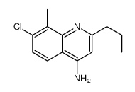 4-Amino-7-chloro-8-methyl-2-propylquinoline结构式