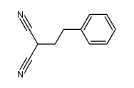 2-(2-phenylethyl)propanedinitrile结构式