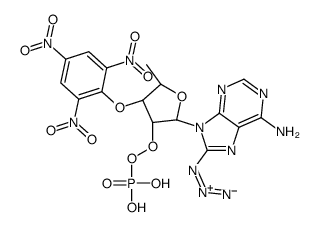 2',3'-O-(2,4,6-trinitrophenyl)-8-azidoadenosine monophosphate结构式