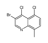 3-bromo-4,5-dichloro-8-methylquinoline结构式