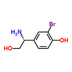 4-[(1R)-1-Amino-2-hydroxyethyl]-2-bromophenol Structure