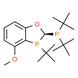 (2S,3R)-3-tert-butyl-2-(di-tert-butylphosphino)-4-methoxy-2,3-dihydrobenzo[d][1,3]oxaphosphole Structure