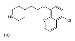 5-chloro-8-(2-piperidin-4-ylethoxy)quinoline,hydrochloride Structure