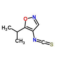 Isoxazole, 4-isothiocyanato-5-(1-methylethyl)- (9CI) Structure