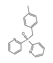 p-methylbenzyldi(2-pyridyl)phosphine oxide结构式