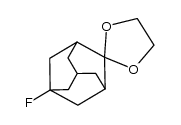 5-fluoro-2-adamantanone ethylene ketal Structure