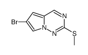 6-bromo-2-(methylsulfanyl)pyrrolo[2,1-f][1,2,4]triazine Structure
