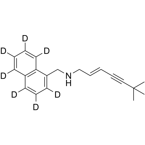 N-Desmethyl Terbinafine-d7结构式