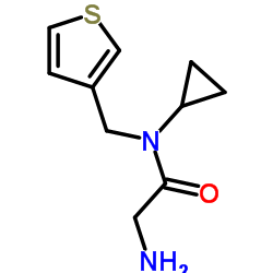 N-Cyclopropyl-N-(3-thienylmethyl)glycinamide Structure