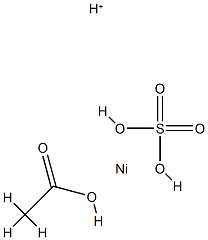 Nickelate(1-), (acetato-O)[sulfato(2-)-O]-, hydrogen Structure