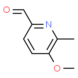 5-Methoxy-6-methylpicolinaldehyde结构式