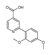 2-(2,4-dimethoxyphenyl)pyridine-4-carboxylic acid结构式