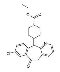 Ethyl 4-(8-Chloro-5,6-dihydro-6-oxo-11H-benzo(5,6)cyclohepta(1,2-b)pyridin-11-ylidene)-1-piperidinecarboxylate结构式