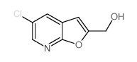(5-氯呋喃[2,3-b]吡啶-2-基)甲醇结构式