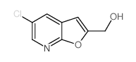 (5-Chlorofuro[2,3-b]pyridin-2-yl)methanol structure