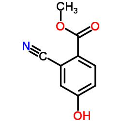 Methyl 2-cyano-4-hydroxybenzoate结构式