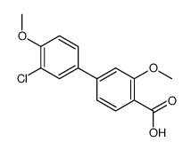 4-(3-chloro-4-methoxyphenyl)-2-methoxybenzoic acid Structure