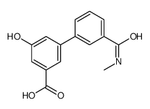 3-hydroxy-5-[3-(methylcarbamoyl)phenyl]benzoic acid结构式