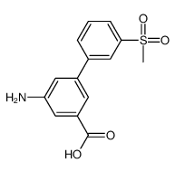 3-amino-5-(3-methylsulfonylphenyl)benzoic acid Structure