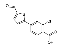 2-chloro-4-(5-formylthiophen-2-yl)benzoic acid结构式