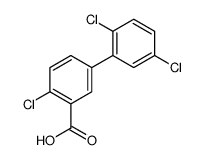 2-chloro-5-(2,5-dichlorophenyl)benzoic acid结构式