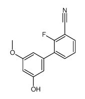 2-fluoro-3-(3-hydroxy-5-methoxyphenyl)benzonitrile结构式
