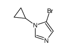 5-溴-1-环丙基-1H-咪唑结构式