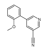 5-(2-methoxyphenyl)pyridine-3-carbonitrile结构式