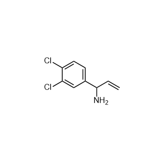 1-(3,4-Dichlorophenyl)prop-2-en-1-amine Structure