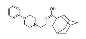 N-[2-(4-pyrimidin-2-ylpiperazin-1-yl)ethyl]adamantane-1-carboxamide Structure