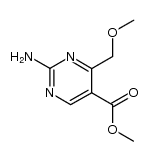 methyl 2-amino-4-(methoxymethyl)pyrimidine-5-carboxylate结构式