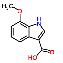 7-甲氧基-1H-吲哚-3-甲酸结构式